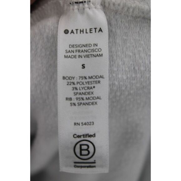 Athleta Coaster Luxe Sweatshirt Fog Grey Heather SMALL #870422 - Picture 7 of 7